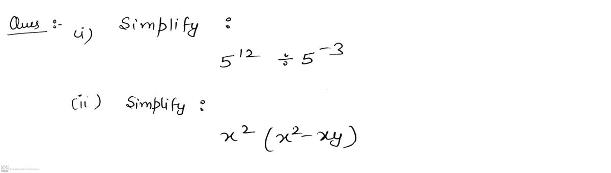 Algebra homework question answer, step 1, image 1